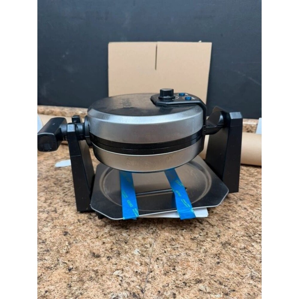 Waring Pro WMK200 Belgian Waffle Maker Rotating Flip Nonstick Works W/Manual